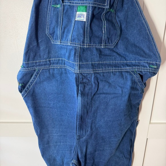 liberty Other - Liberty Overalls Denim Blue Bib Style Classic Workwear Zip Front Pockets 40 X 32